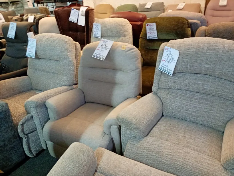 Sofa in stock at Alec's, ready for delivery to Warrington