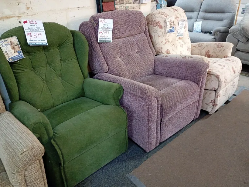 Sofa in stock at Alec's, ready for delivery to Warrington