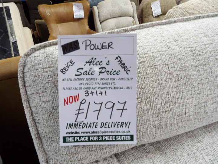 Sofa #1244 at Alec's clearance warehouse, Bolton