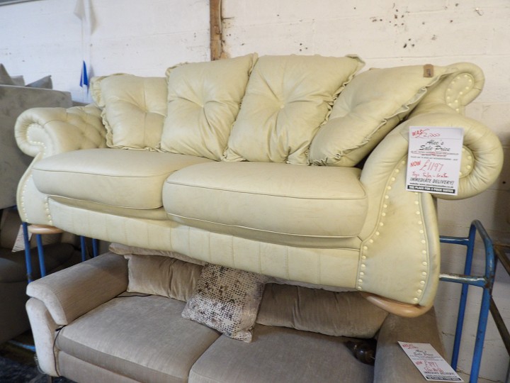 Sofa #1214 at Alec's clearance warehouse, Bolton