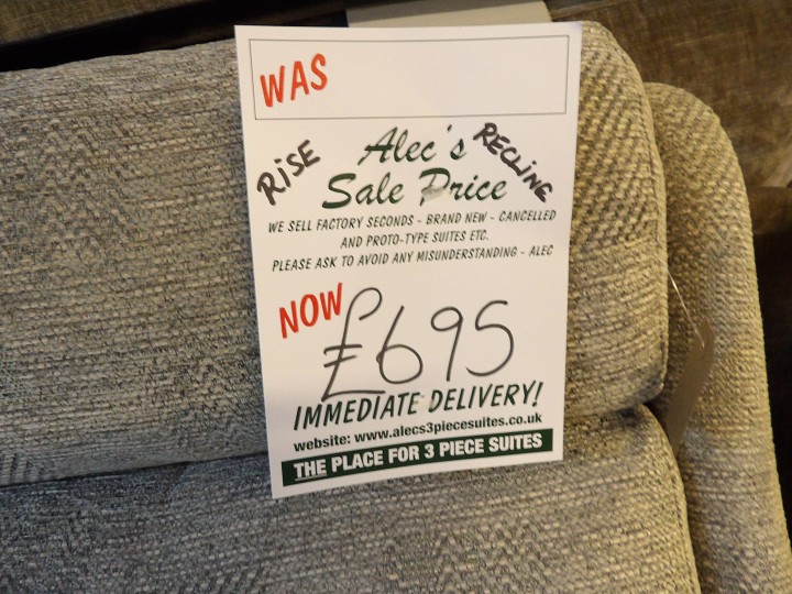 Sofa #1200 at Alec's clearance warehouse, Bolton