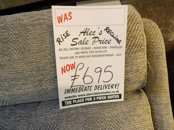 Sofa #1079 at Alec's clearance warehouse, Bolton