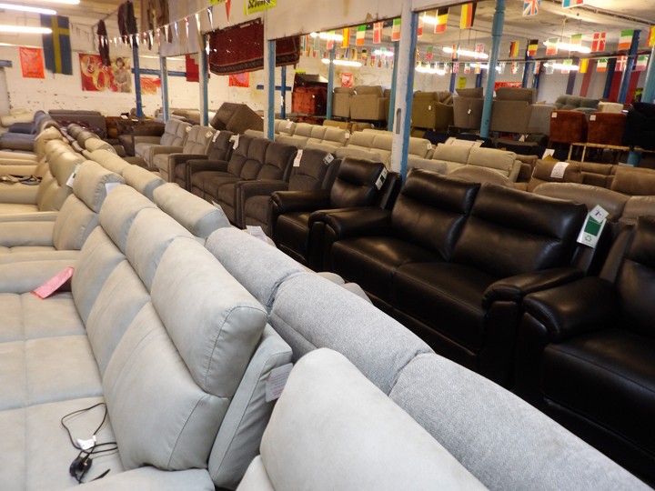 Sofa #2435 at Alec's clearance warehouse, Bolton