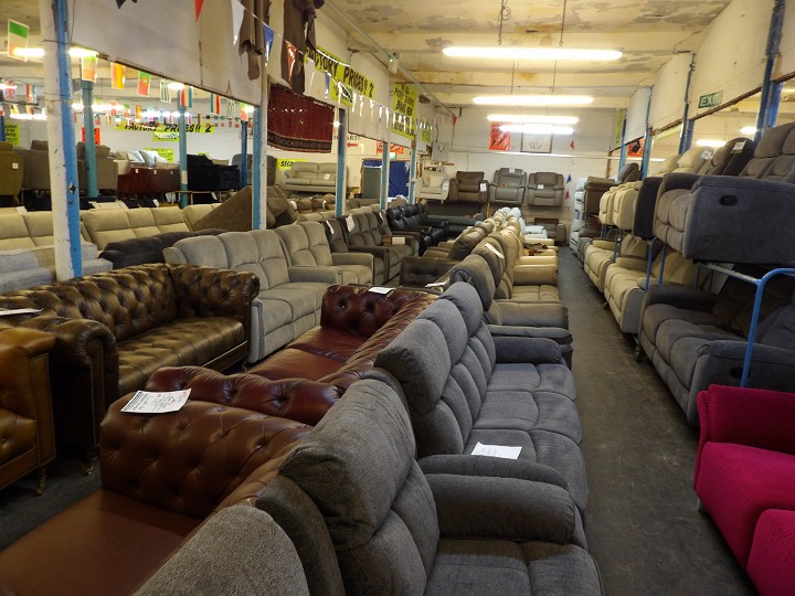 Sofa #2445 at Alec's clearance warehouse, Bolton