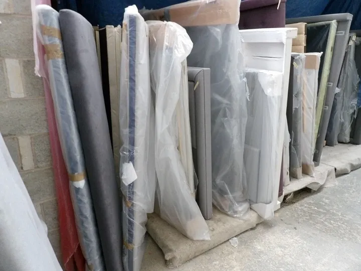 Selection of upholstered headboards in multiple styles and colours