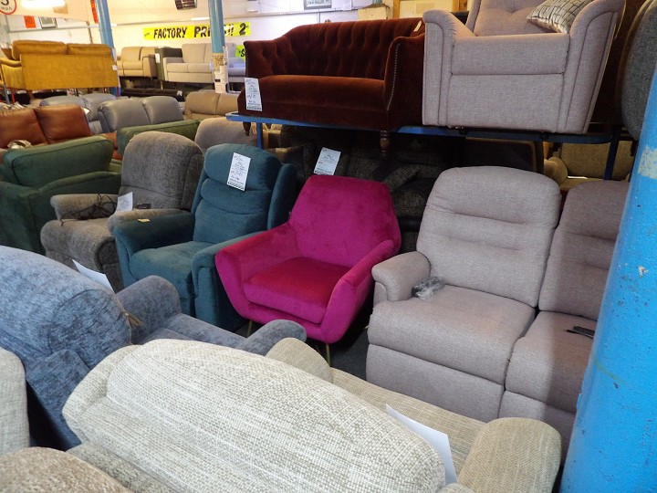 Sofa #2146 at Alec's clearance warehouse, Bolton