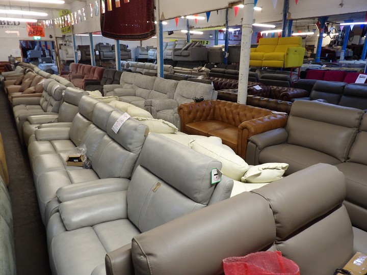 Sofa #2217 at Alec's clearance warehouse, Bolton
