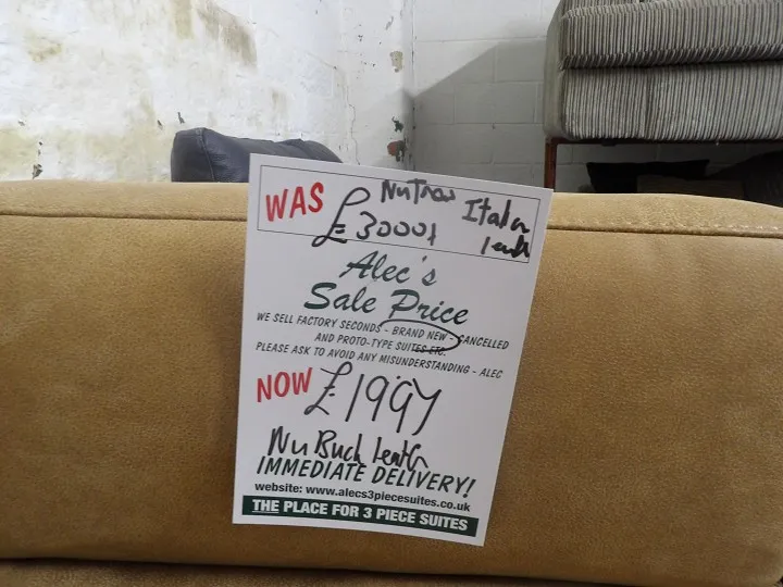 Sofa #90 at Alec's clearance warehouse, Bolton