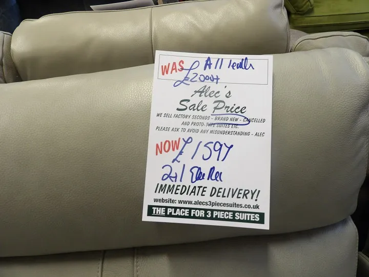 Sofa #64 at Alec's clearance warehouse, Bolton