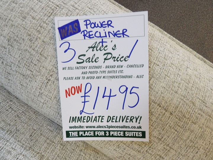 Sofa #757 at Alec's clearance warehouse, Bolton