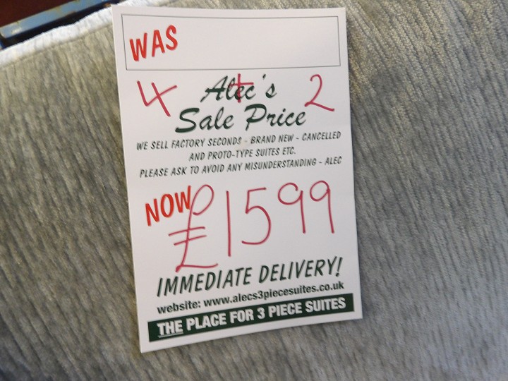 Sofa #759 at Alec's clearance warehouse, Bolton