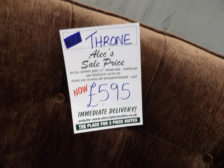 Sofa #742 at Alec's clearance warehouse, Bolton