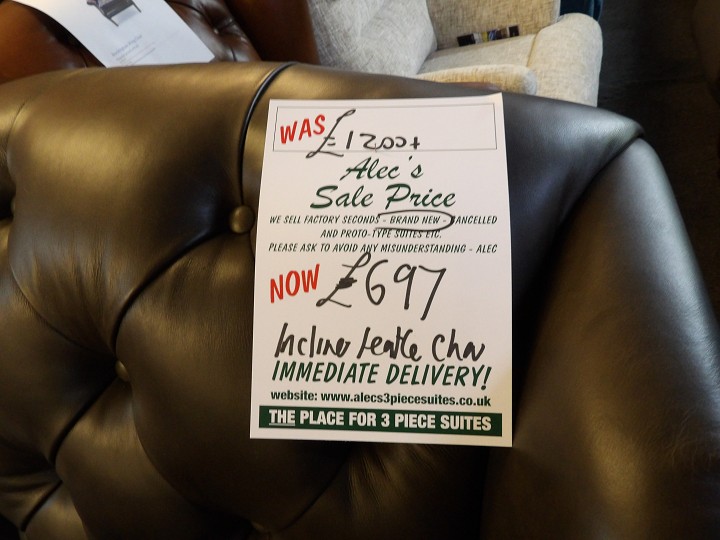 Sofa #479 at Alec's clearance warehouse, Bolton