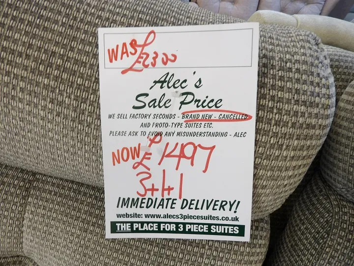 Sofa #332 at Alec's clearance warehouse, Bolton