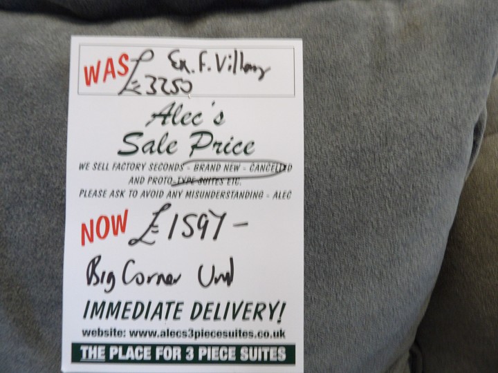 Sofa #423 at Alec's clearance warehouse, Bolton