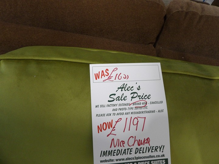 Sofa #407 at Alec's clearance warehouse, Bolton