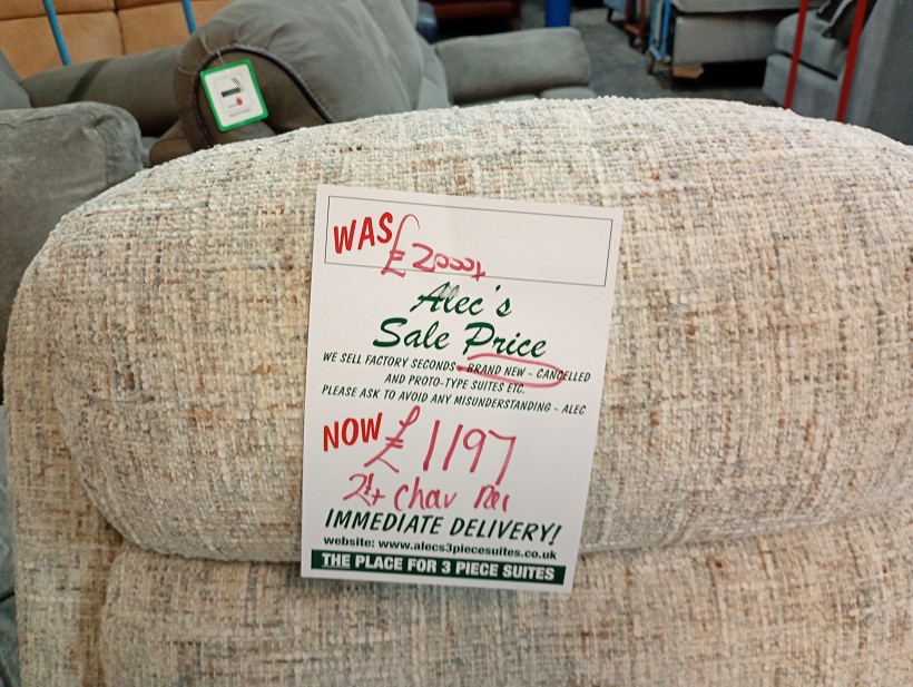 Sofa #400 at Alec's clearance warehouse, Bolton