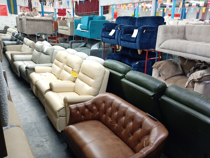 Sofa #230 at Alec's clearance warehouse, Bolton