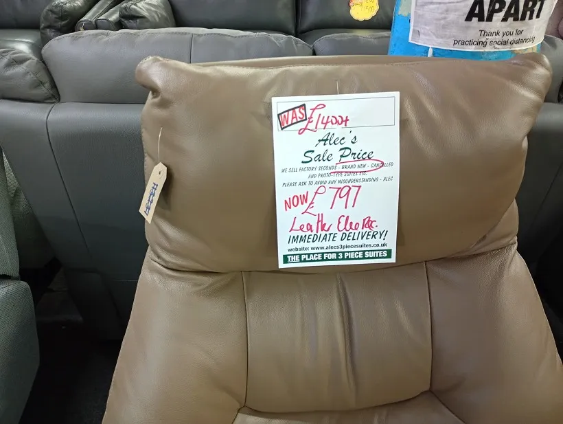 Sofa #31 at Alec's clearance warehouse, Bolton