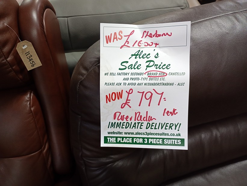 Sofa #214 at Alec's clearance warehouse, Bolton