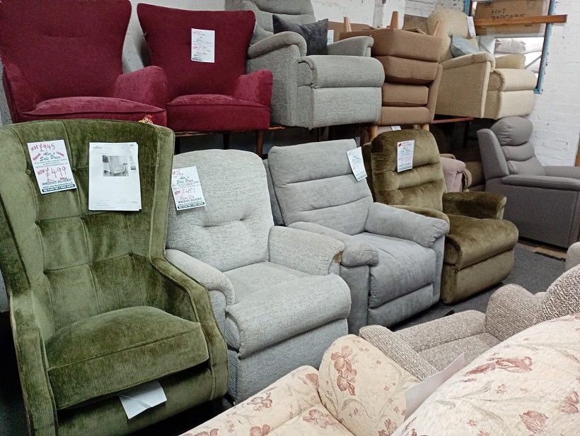 Sofa #207 at Alec's clearance warehouse, Bolton