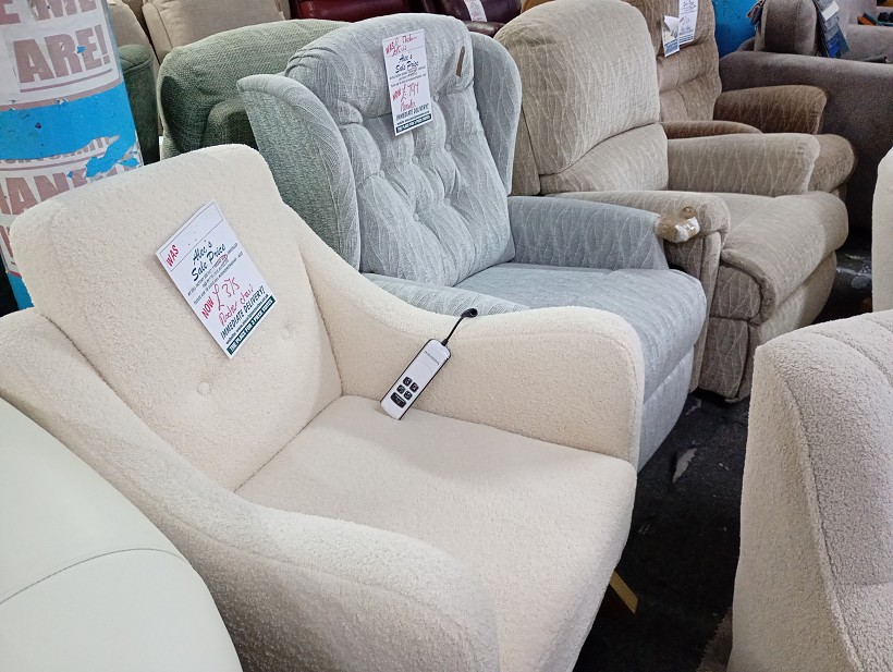 Sofa #208 at Alec's clearance warehouse, Bolton