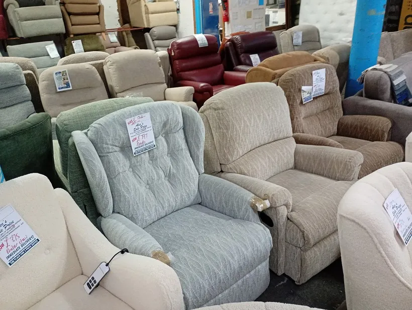 Sofa #26 at Alec's clearance warehouse, Bolton