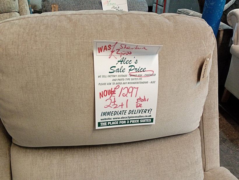 Sofa #386 at Alec's clearance warehouse, Bolton