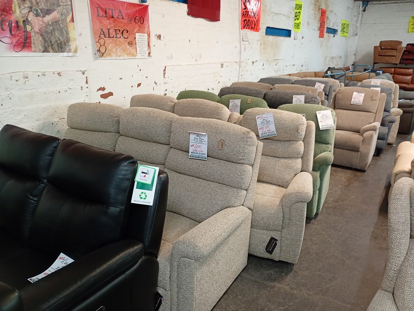 Sofa #354 at Alec's clearance warehouse, Bolton