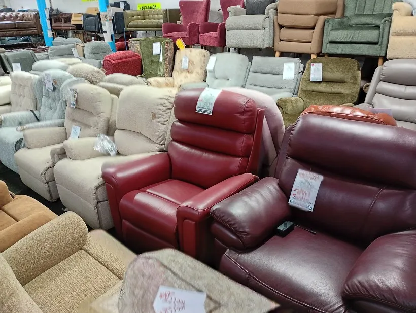 Furniture clearance warehouse showroom