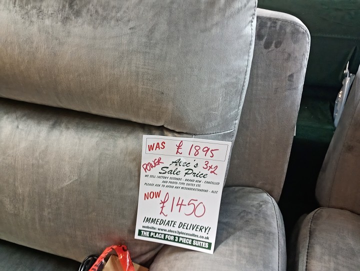 Sofa #850 at Alec's clearance warehouse, Bolton