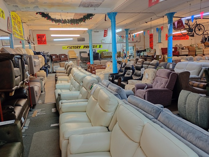 Sofa #1334 at Alec's clearance warehouse, Bolton