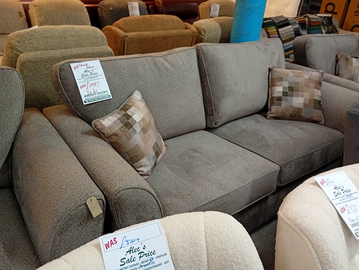 Sofa #1296 at Alec's clearance warehouse, Bolton