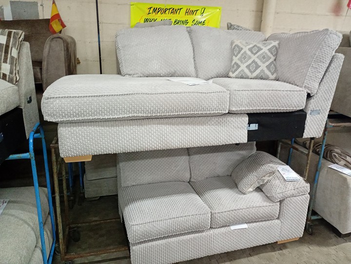 Sofa #1223 at Alec's clearance warehouse, Bolton