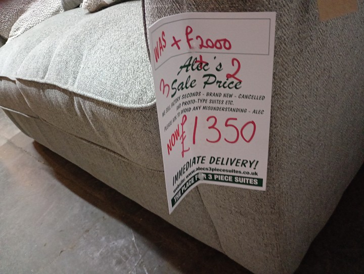 Sofa #1343 at Alec's clearance warehouse, Bolton