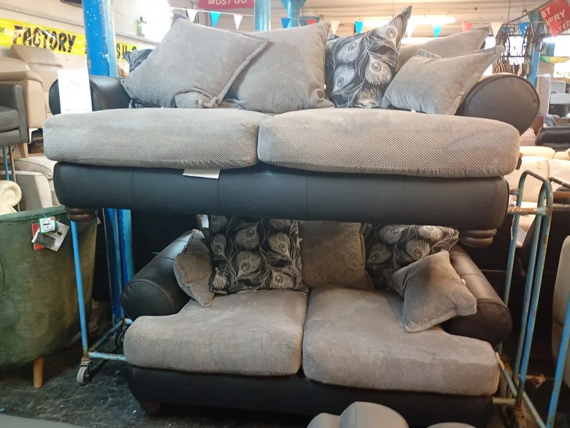 Sofa #1566 at Alec's clearance warehouse, Bolton