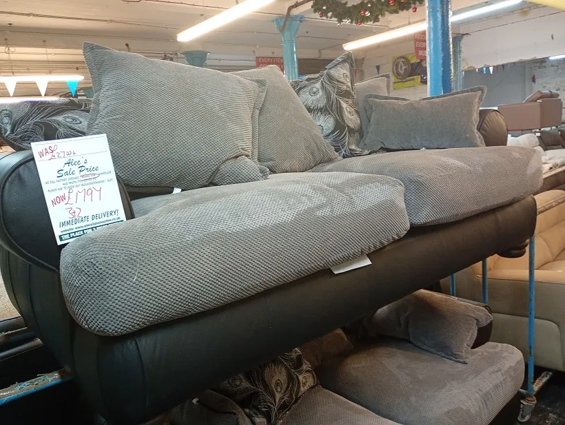 Sofa #1558 at Alec's clearance warehouse, Bolton