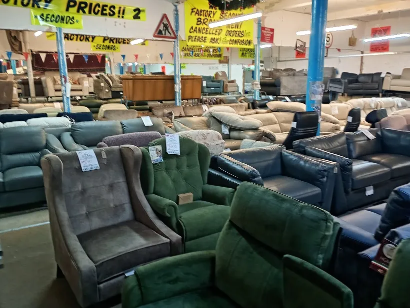 Sofa #1513 at Alec's clearance warehouse, Bolton